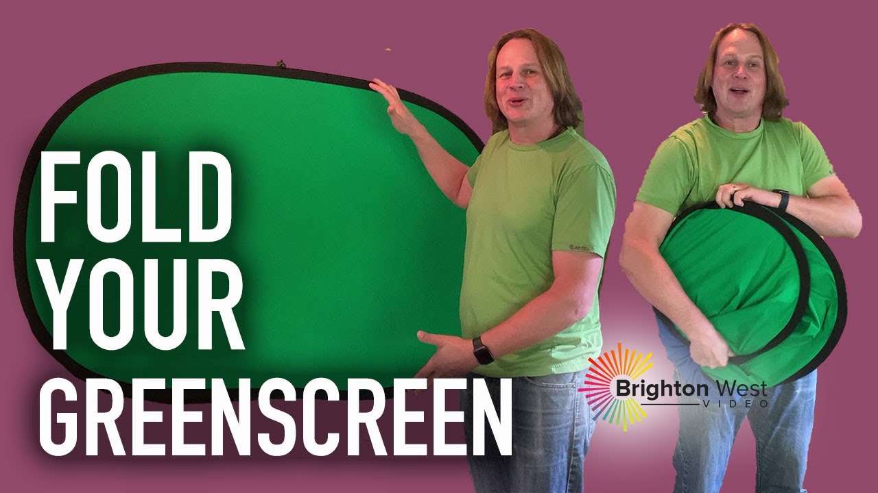 How to Fold a Round Green Screen YouTube