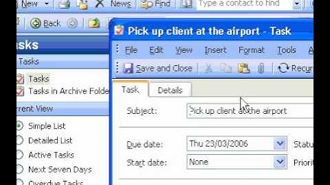 Microsoft Office Outlook 2003 Prioritize tasks