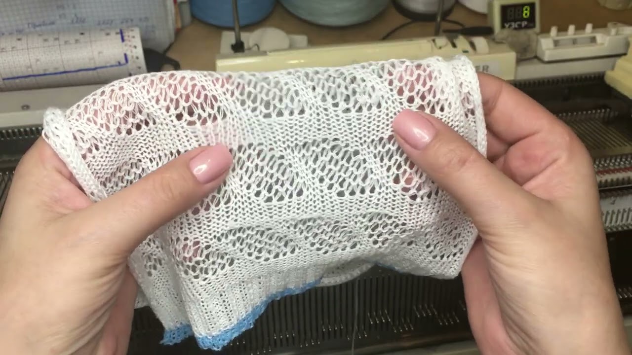 Ажур без ажурной каретки/Сильвер Рид 280/сдвиги и роспуски/machine knitting
