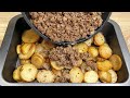Just add ground beef to the potatoes! And the result will be amazing! Simple dinner recipe!