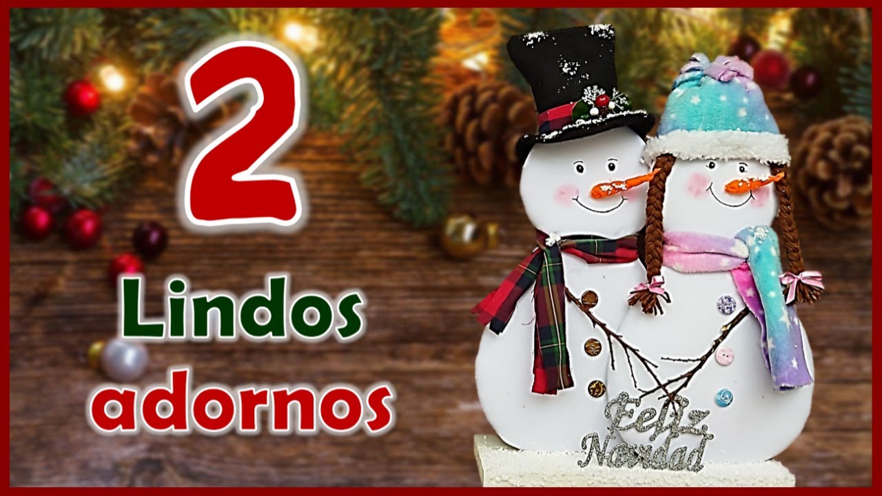 2 LINDAS IDEAS PARA ADORNAR TU CASA EN ESTA NAVIDAD - Manualidades de Navidad - Christmas crafts