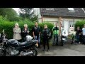 hommage des motard a Claude BISCEGLI