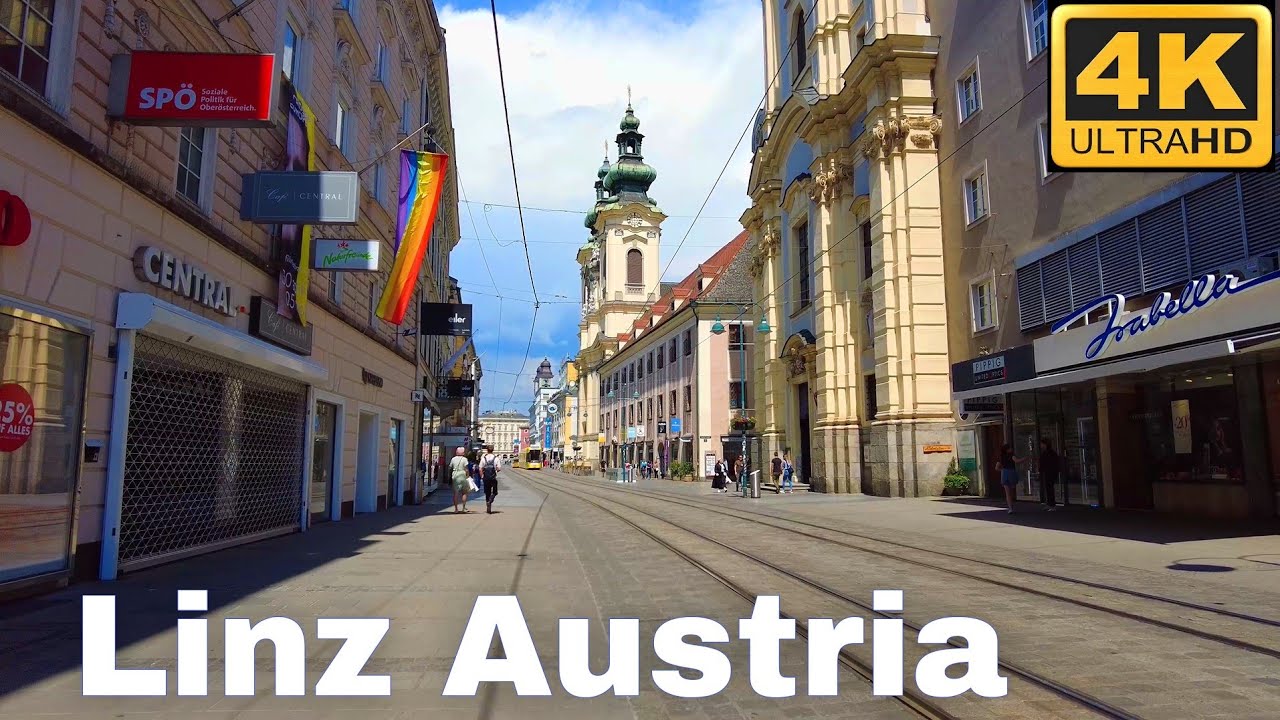 Linz Austria, Summer Walking Tour 2024 - YouTube
