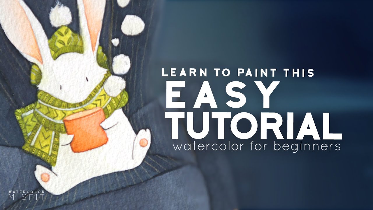 How to Paint a Bunny with Watercolor YouTube