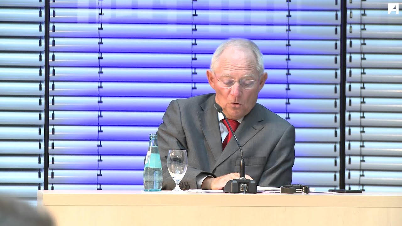 Rede von Wolfgang Schäuble am 1. September 2014 zum Thema Kerneuropa