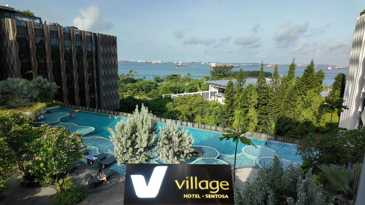 Village Hotel на острове Сентоза: что нового? Тур по отелям Сингапура в формате 4K🇸🇬