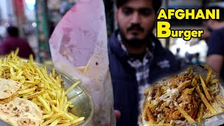 Famous Afghani Burger of Sixth Road Rawalpindi | Street Food Rawalpindi |