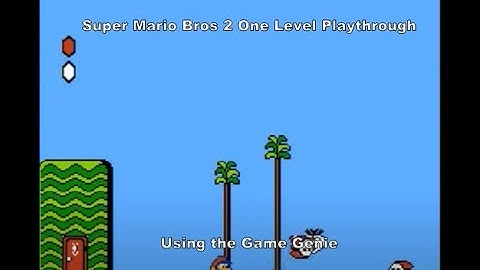 Super Mario Bros 2 One Level Playthrough using the Nes