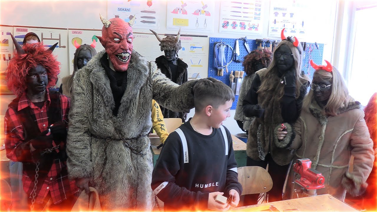 Mikuláš, Čerti a Andělé v ZŠ Na Lukách Polička (5.12.2023)