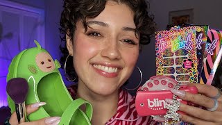 ASMR Friend Gives You a Full Y2K Inspired Makeover 💎 (tapping, layered sounds, personal attention)