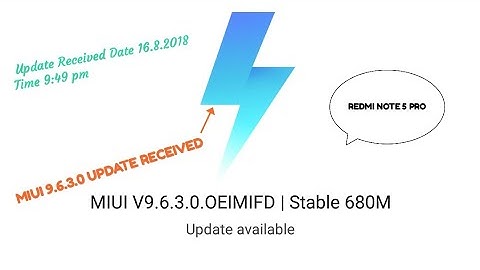 LATEST NEWS Finally MIUI 9.6.3.0 UPDATE RECEIVED FOR REDMI NOTE 5 PRO USER GO AND UPDATE NOW.