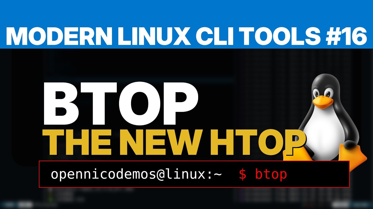 Современные инструменты командной строки Linux #16: BTOP — Красивый монитор ресурсов