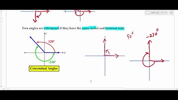 MAT 122 Section 1.1 Angles