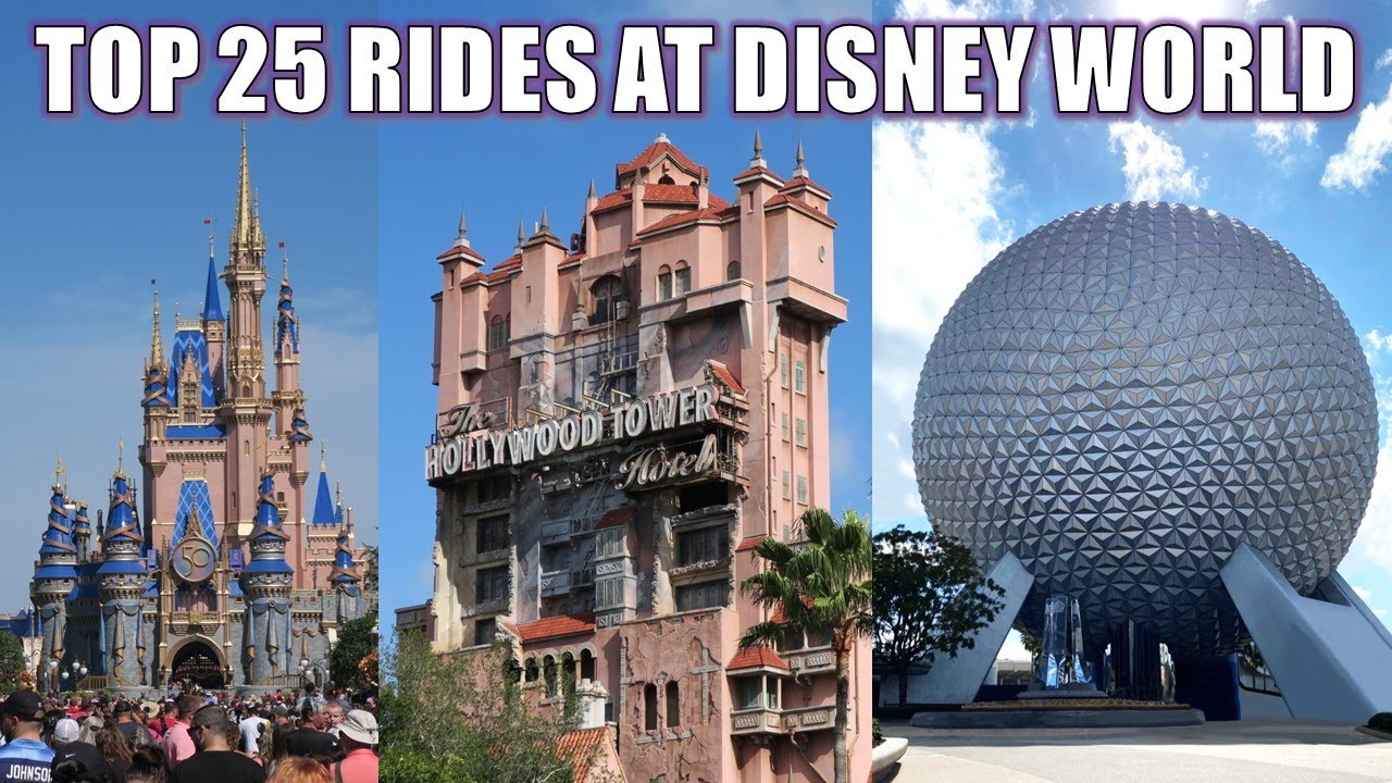 Top 25 Rides at Walt Disney World - YouTube