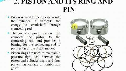 EXPLANATION OF IC ENGINE COMPONENTS  LECTURE 1
