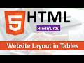 Html Website Layout in Table Tag Tutorial in Hindi / Urdu