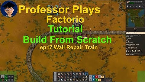 Factorio Tutorial Build From Scratch ep17 Wall Repair Train