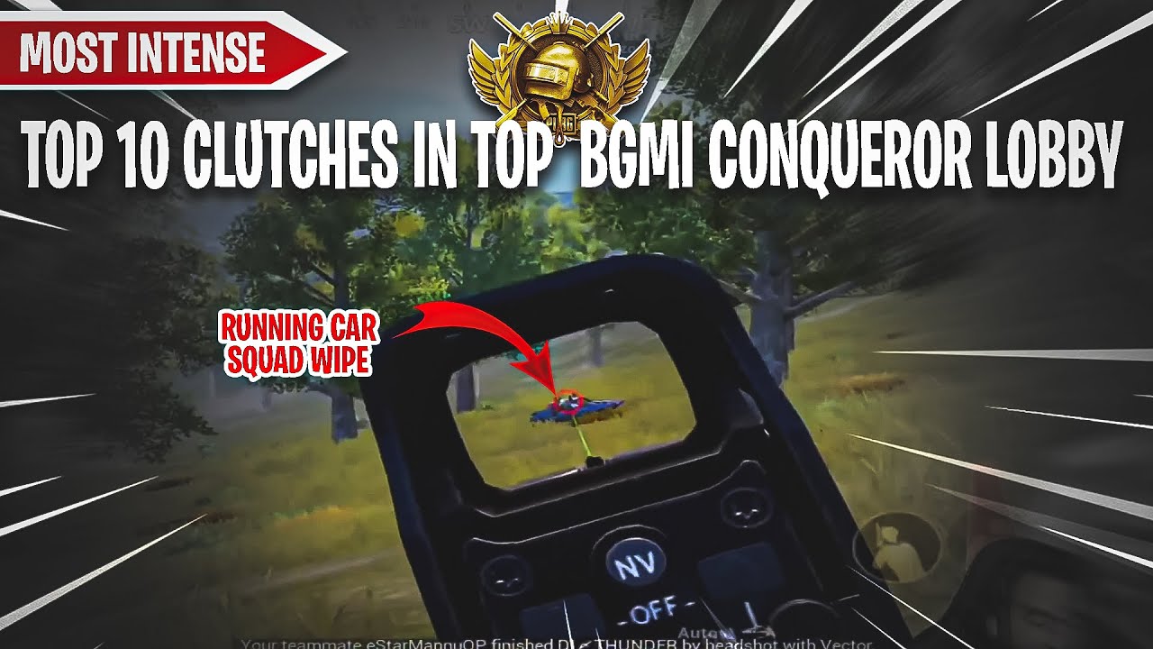 Top 10 Most intense Clutches in BGMI - YouTube