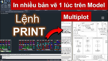 Sử dụng lệnh PRINT | In nhiều bản vẽ CAD một lúc trên Model không cần dùng Lisp trên ProgeCAD