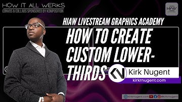 HOW TO CREATE CUSTOM LOWER-THIRDS FOR YOUR LIVESTREAM | HIAW Livestream Graphics Academy