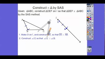 Congruent Triangle Construction by SAS