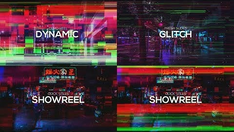 Glitch Slideshow Premiere Pro Templates