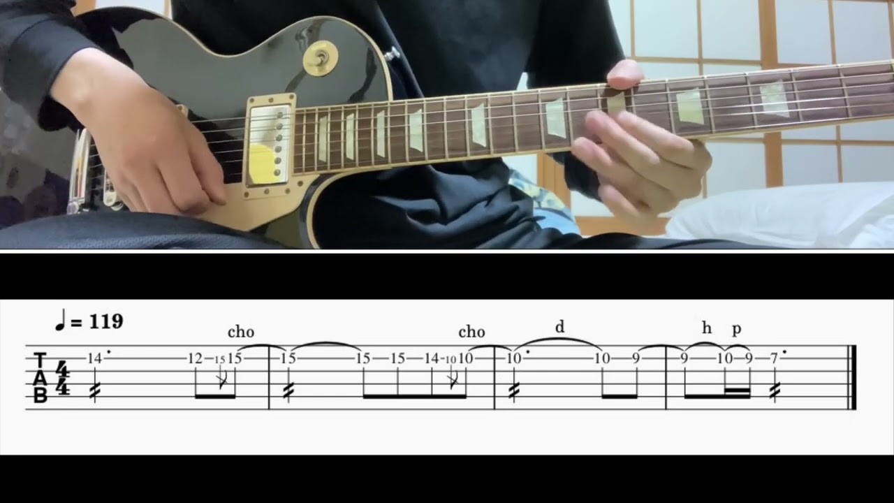 TAB譜] ワインレッドの心(安全地帯) Gt riff [ギター] - YouTube