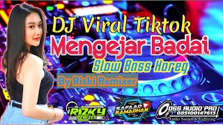 DJ TIKTOK VIRAL || MENGEJAR BADAI || SLOW BASS HOREG || JINGLE DSS AUDIO || By RIZKY REMIXER