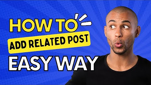 how to add related post in WordPress #blogger