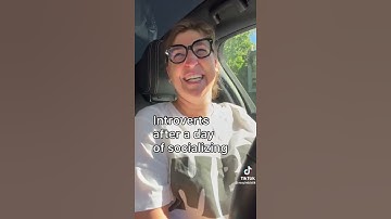 Tiktok: Introverts After a Day of Socializing (@mayimbialik)