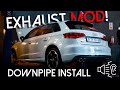 MODIFYING My Audi S3!!!  |  (Kyalami Exhausts Downpipe)(Crispy dsg shifts)