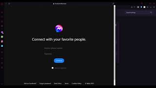 Opera GX Sidebar Messenger (Dark Mode)