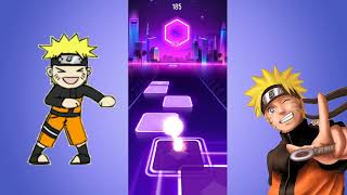 Naruto Uzumaki in Tiles Hop EDM Rush with rasenshuriken and biju screenshot 5