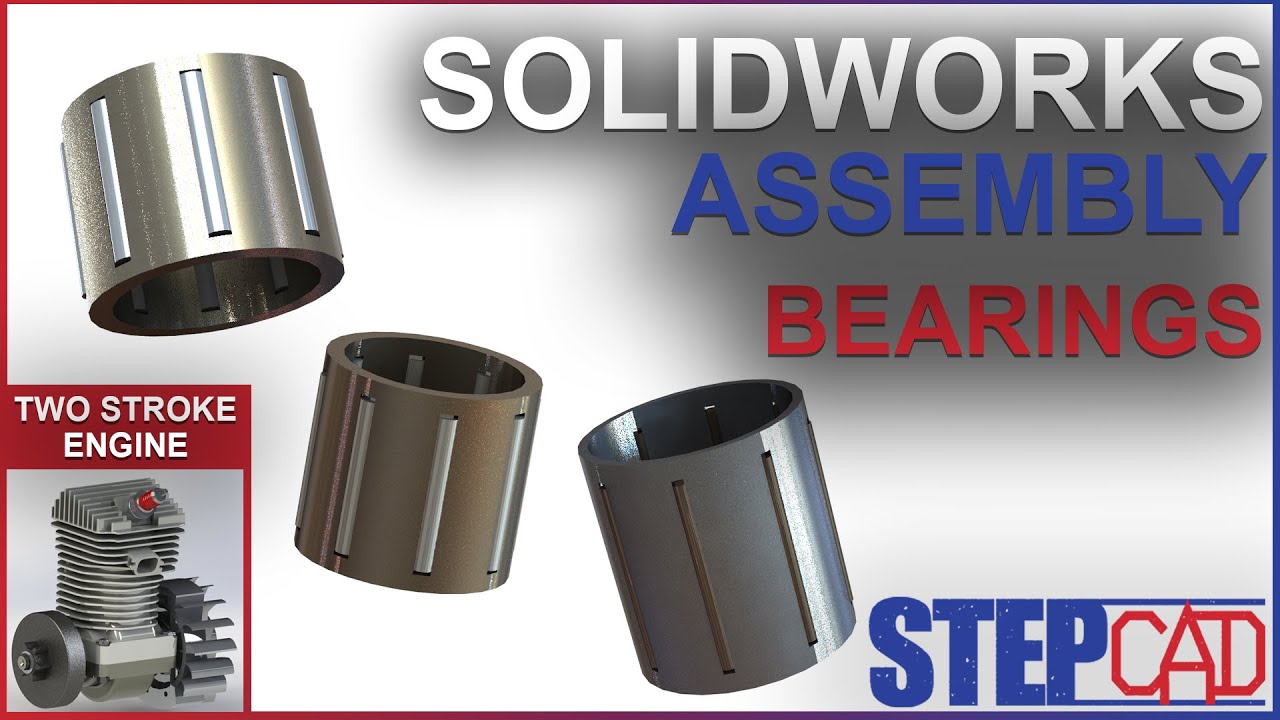 Bearing Assembly  | Two Stroke Engine | SolidWorks Tutorial | CAD Tutorial