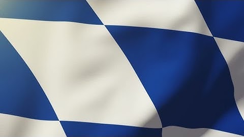 4K Bavaria flag waving in the wind. Looping sun rises style. Animation loop Stock video