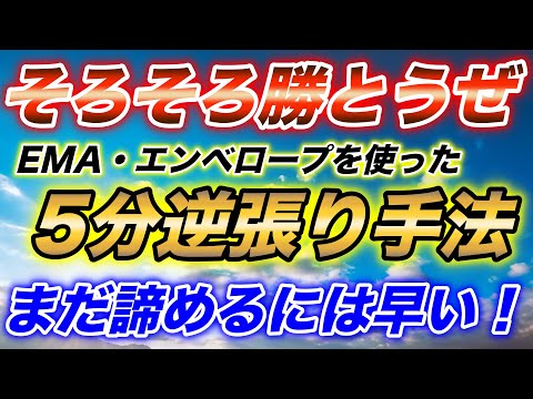 5分逆張りはこの手法で解決！エンベロープとEMAで安定して勝つ！【BINARY】【FX】 【バイナリーオプション】