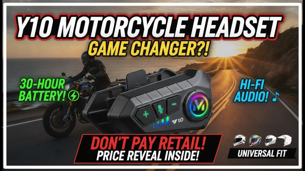 video Y10 Motorcycle Headset: Premium Sound & Endurance for Every Ride