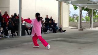 Sing May Chen Performs Tai Chi Fan 42 Form At World Tai Chi & Qigong Day 42515 In Irvine