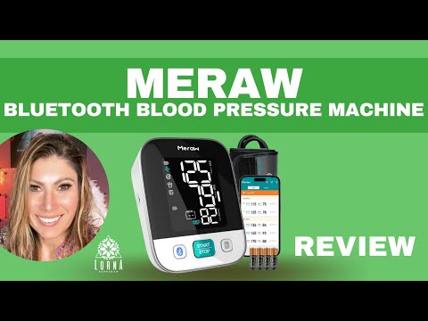 Meraw Blood Pressure Monitor Home Use, Blood Pressure Cuff Digital Arm,  Blood Pressure Monitor Automatic Cuff 8.7-16.5 Bluetooth App Tracking