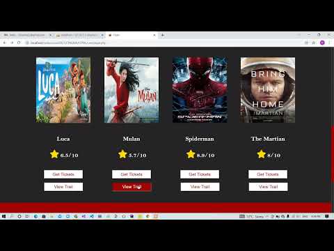web project by using php my admin