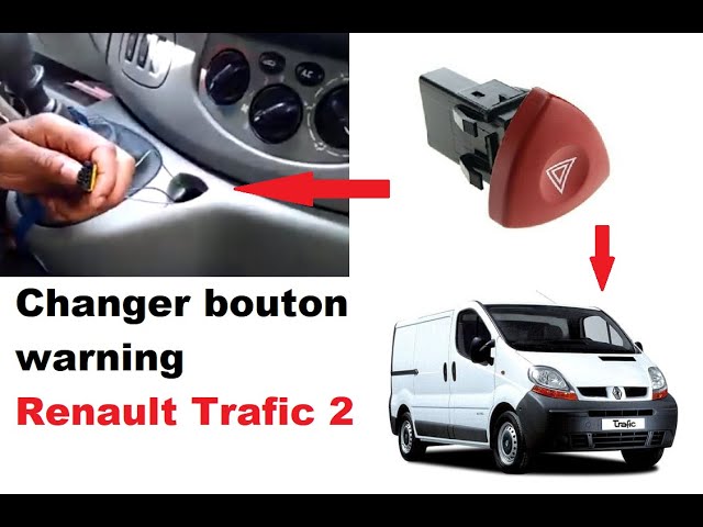 Bouton Warning / Feu de Détresse Renault Master II / Trafic II