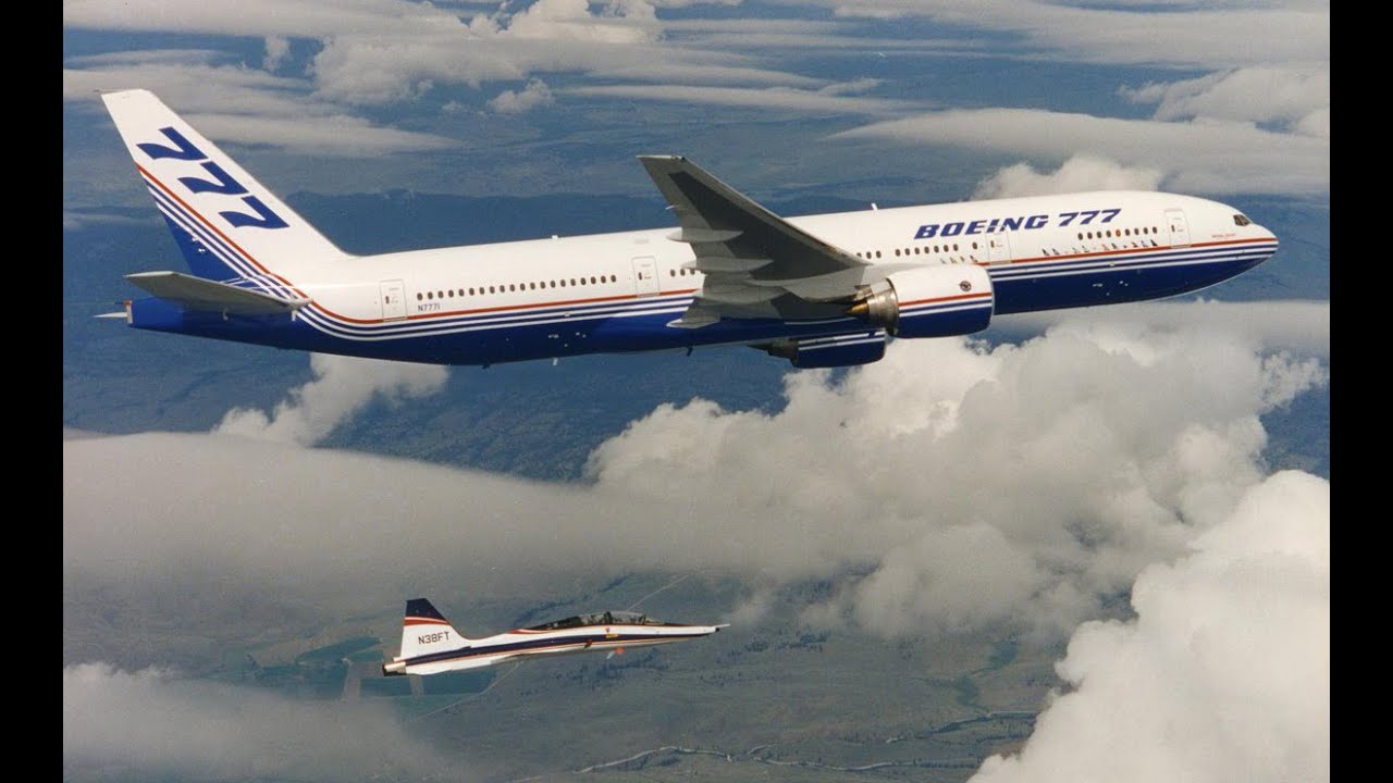 First 777 Boeing 777 First Flight 1994 Remastered HD - YouTube
