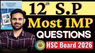Sp Most Expected Questions Hsc 2026  Score 70  Class 12 Maharashtra Board