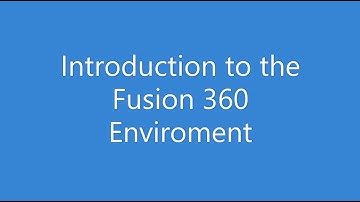 Introduction to the Fusion 360 workspace.
