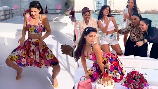 Nora Fatehi Doing Dirty Dance On Private Yacht With Her Friends On Her Birthday Celebration