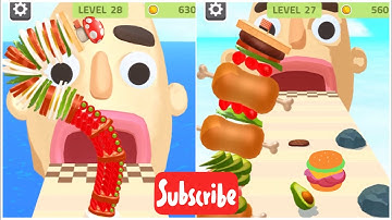 Sandwich Runner🍀 | IOS and Android, Walkthrough all levels, Relaxing Gameplay