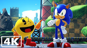 Sonic X Pac-Man DLC - 1 Minute of Gameplay (4K)