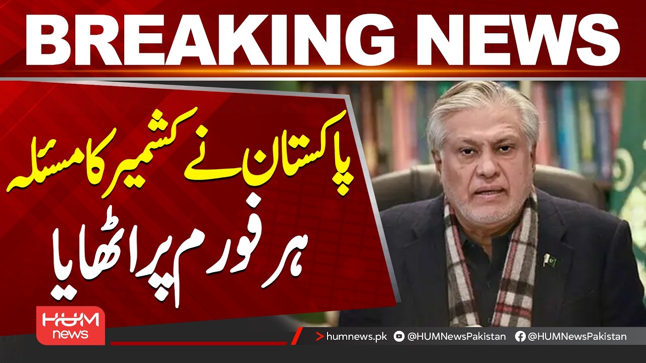 Ishaq Dar: Pakistan Has Strongly Raised the Kashmir I*sue on Every International Forum| Hum News |