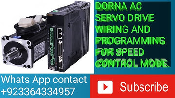 DORNA SERVO DRIVE SPEED CONTROL MOD WIRING PROGRAMMING#Dorna