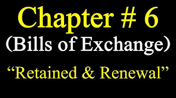Problem 13 Bill of exchange I Com part 1 Accounting|Retained and renewable case of bill of exchange